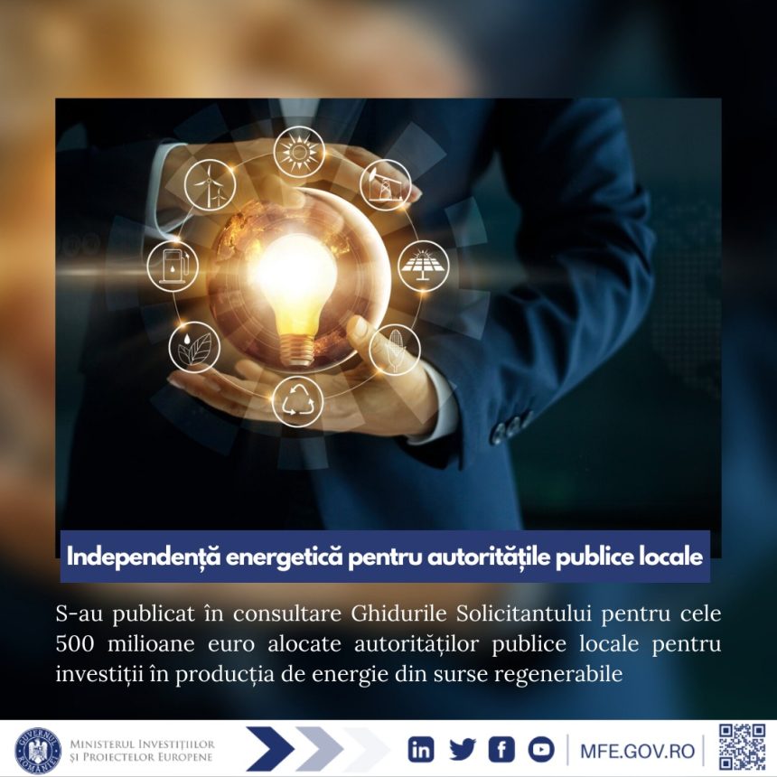 poim ghidurile solicitantului pentru finantarea investitiilor autoritatilor publice locale in productia de energie din surse regenerabile in consultare publica 67eadb338a4a6