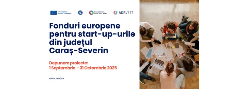 fonduri europene de pana la 100 000 de euro pentru intreprinderile nou infiintate din caras severin pr vest 6863cd917ac33