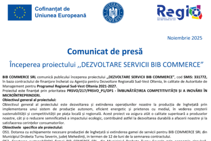 comunicat de presa demarare proiect dezvoltare servicii bib commerce 6929b152d4a70