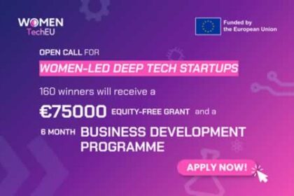 a treia editie women techeu finantare nerambursabila de 75 000 eur si mentorat pentru startup urile deep tech formate de femei 6a620f954f032
